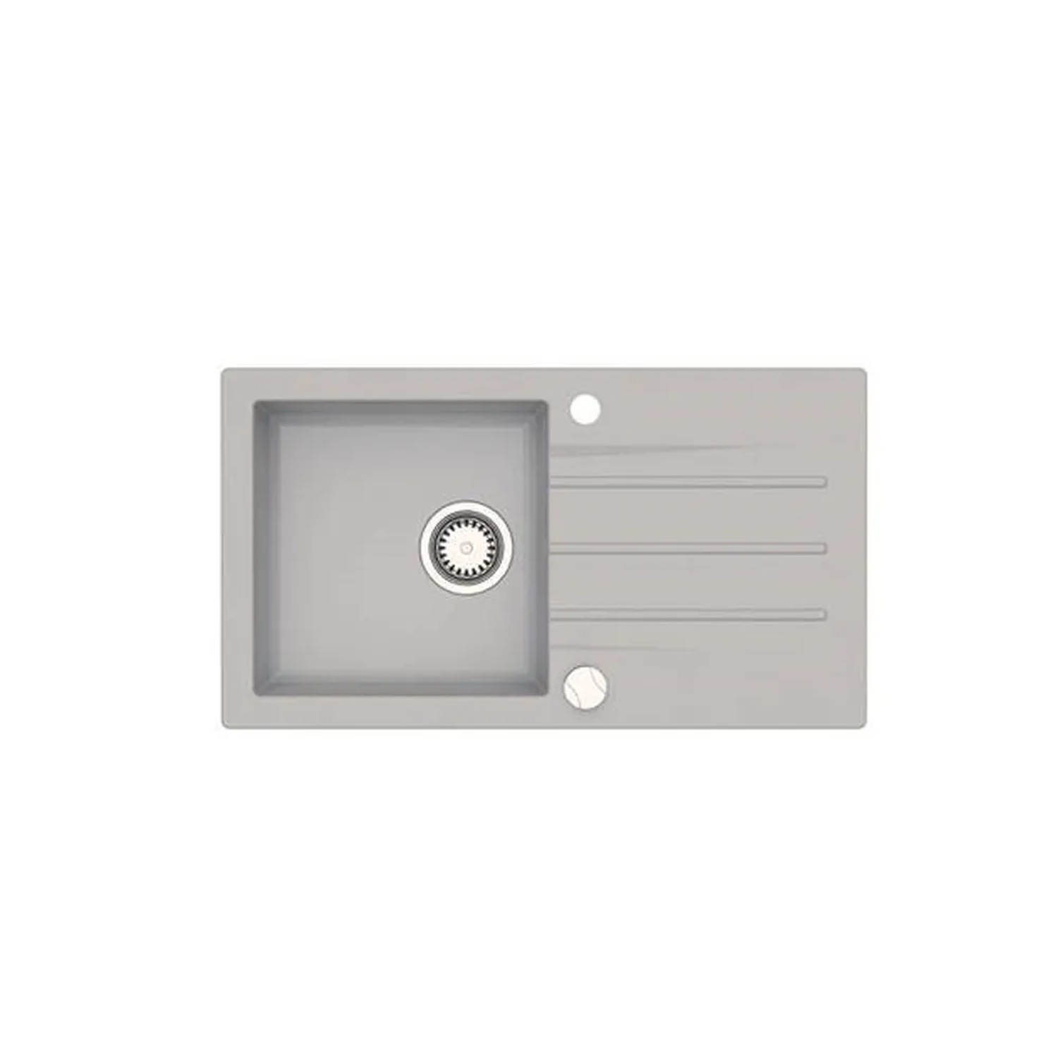 Zlewozmywak Mojito 4 1-kom. szary 78x43 cm