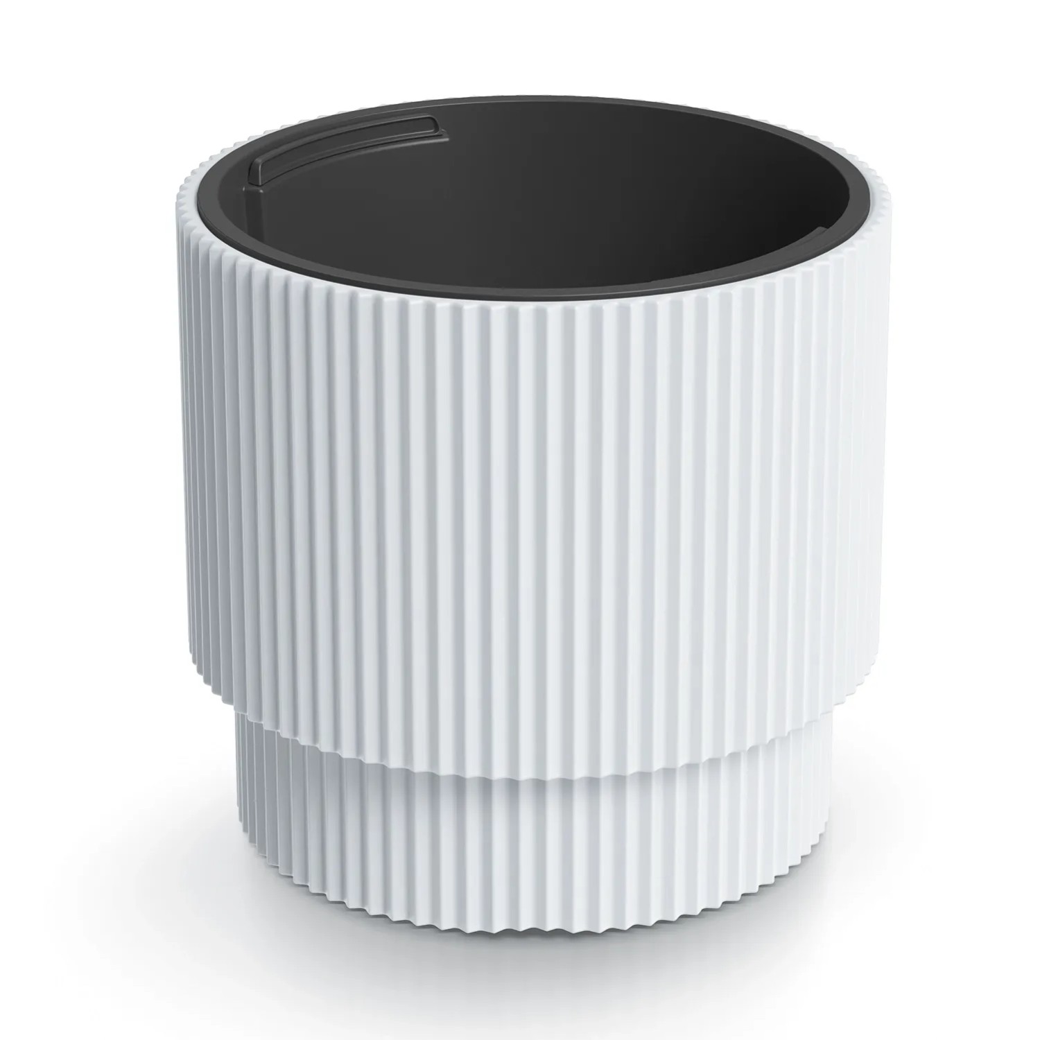 Prosperplast Donica Milly z wkładem biała - 30 x 28 cm