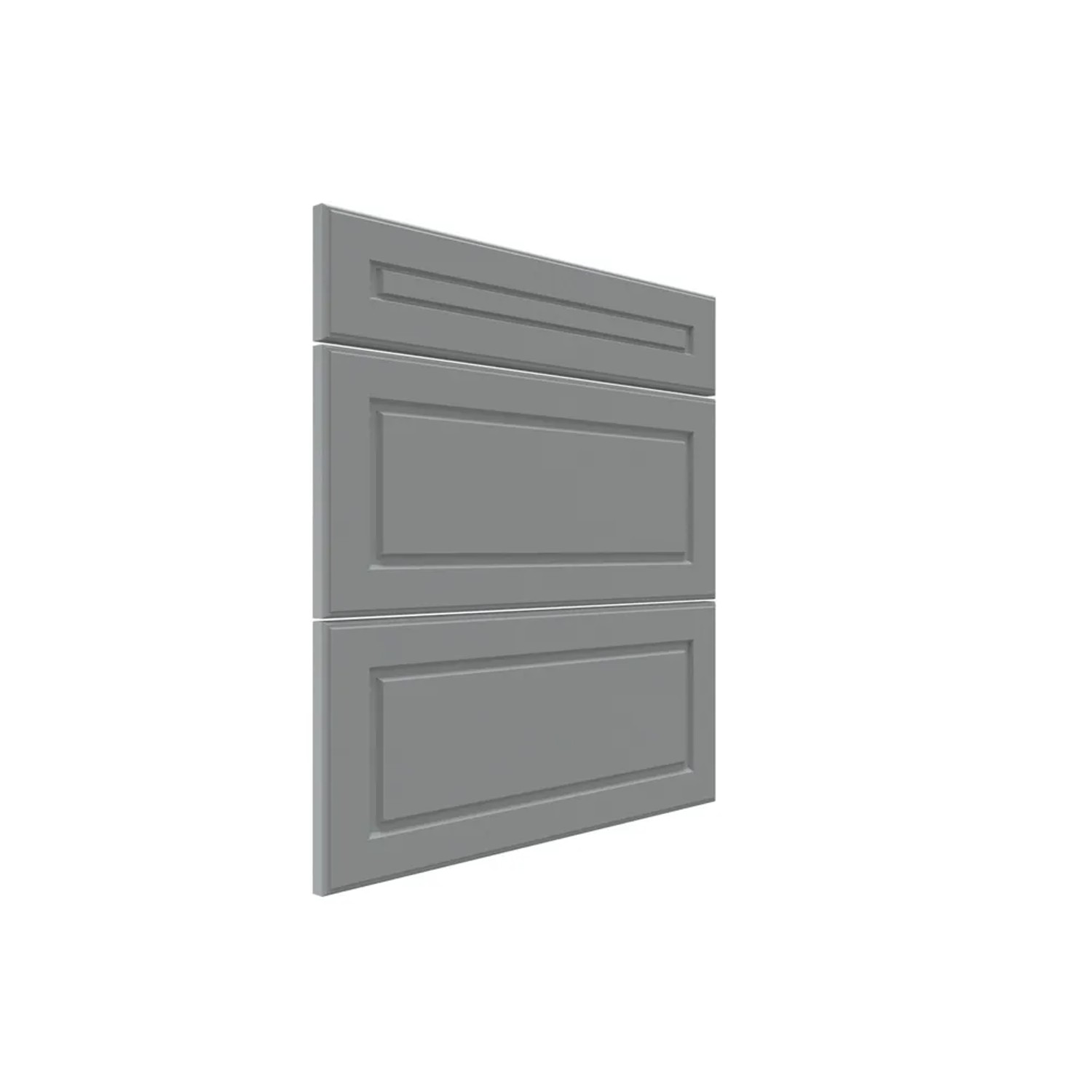 Trzy fronty do szafki z szufladami Modena 60 cm szary mat