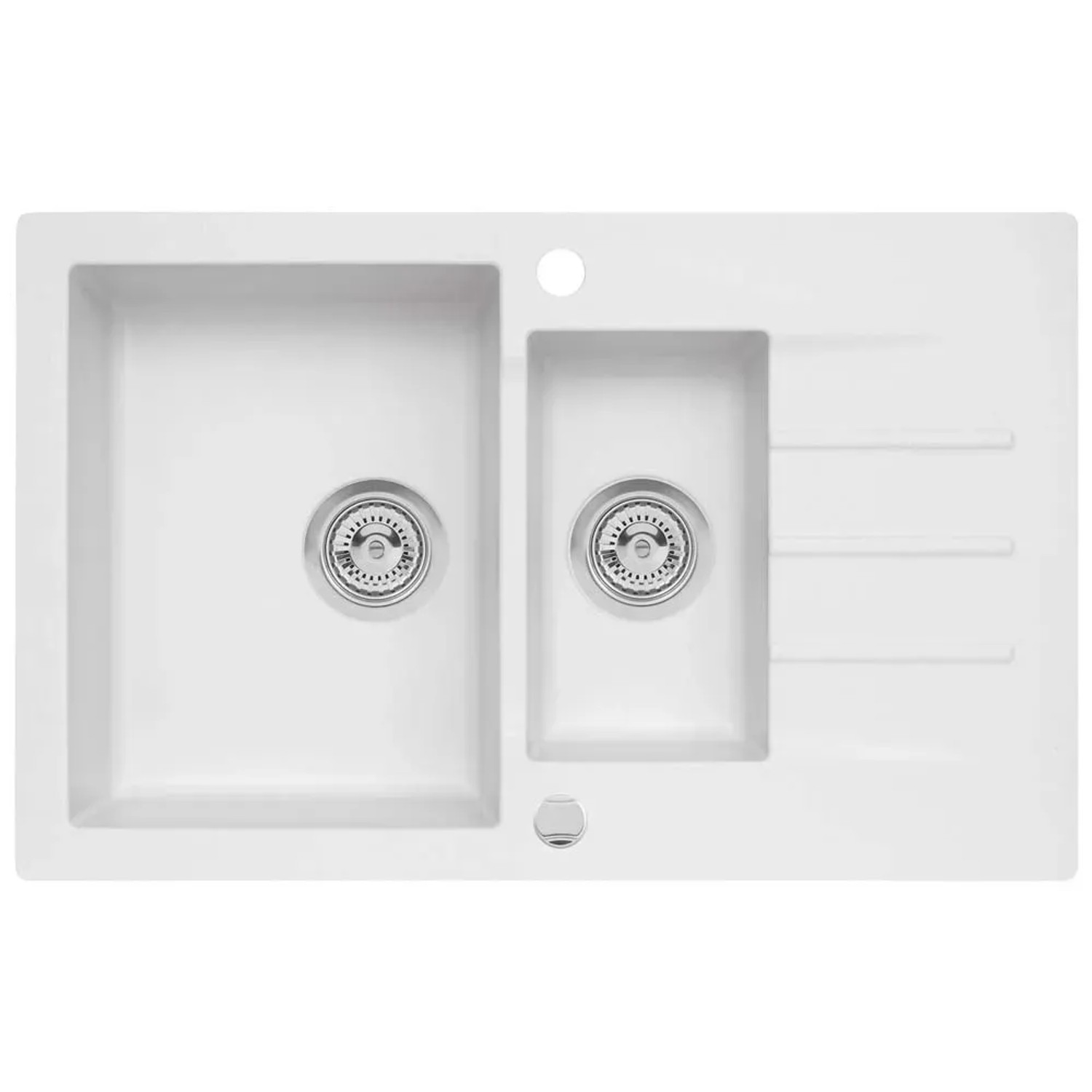 Zlewozmywak Mojito 12 1,5-kom. biały 79x50 cm