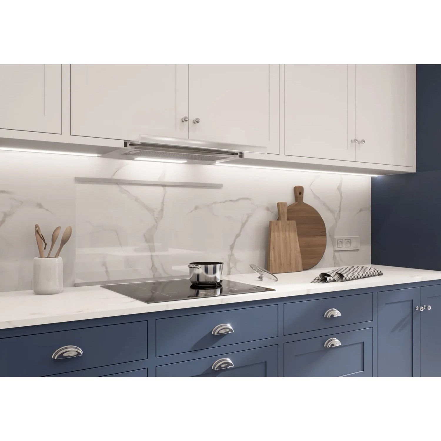 Panel kuchenny szklany przezroczysty - 50 x 80 cm