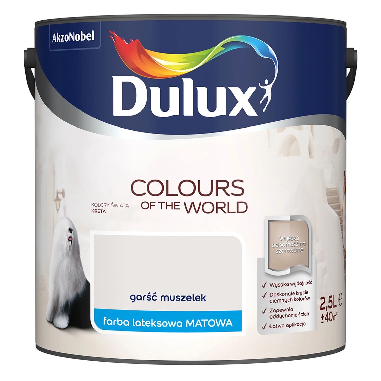 Farba Dulux Kolory Świata garść muszelek 2,5 l