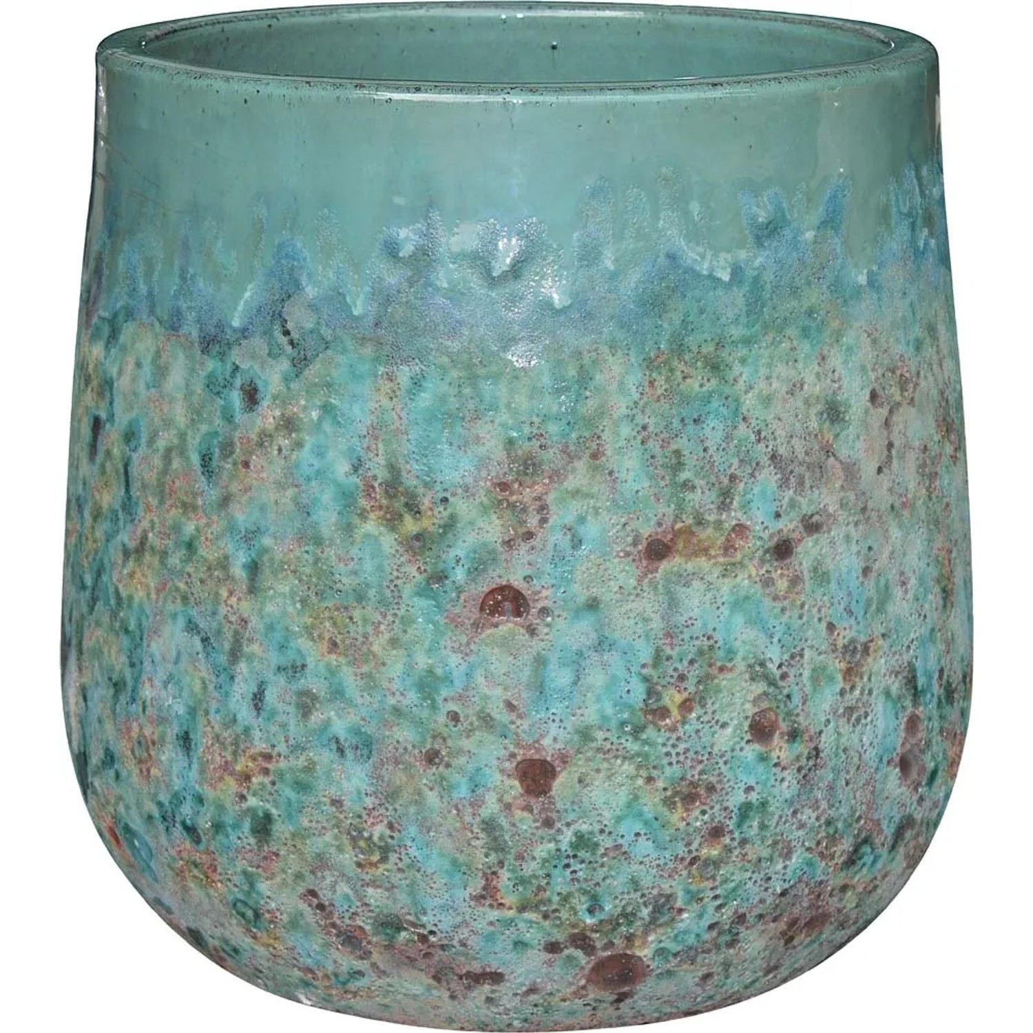 Donica Belly Moon zielona - śr. 36 cm