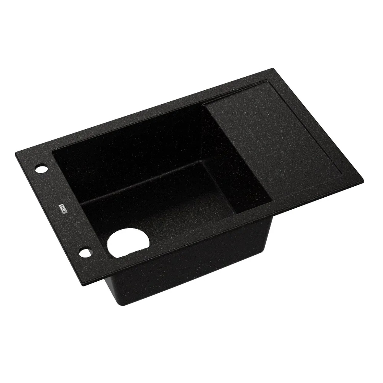 Zlewozmywak A-Point 4 1-kom. czarno złoty 78x50 cm