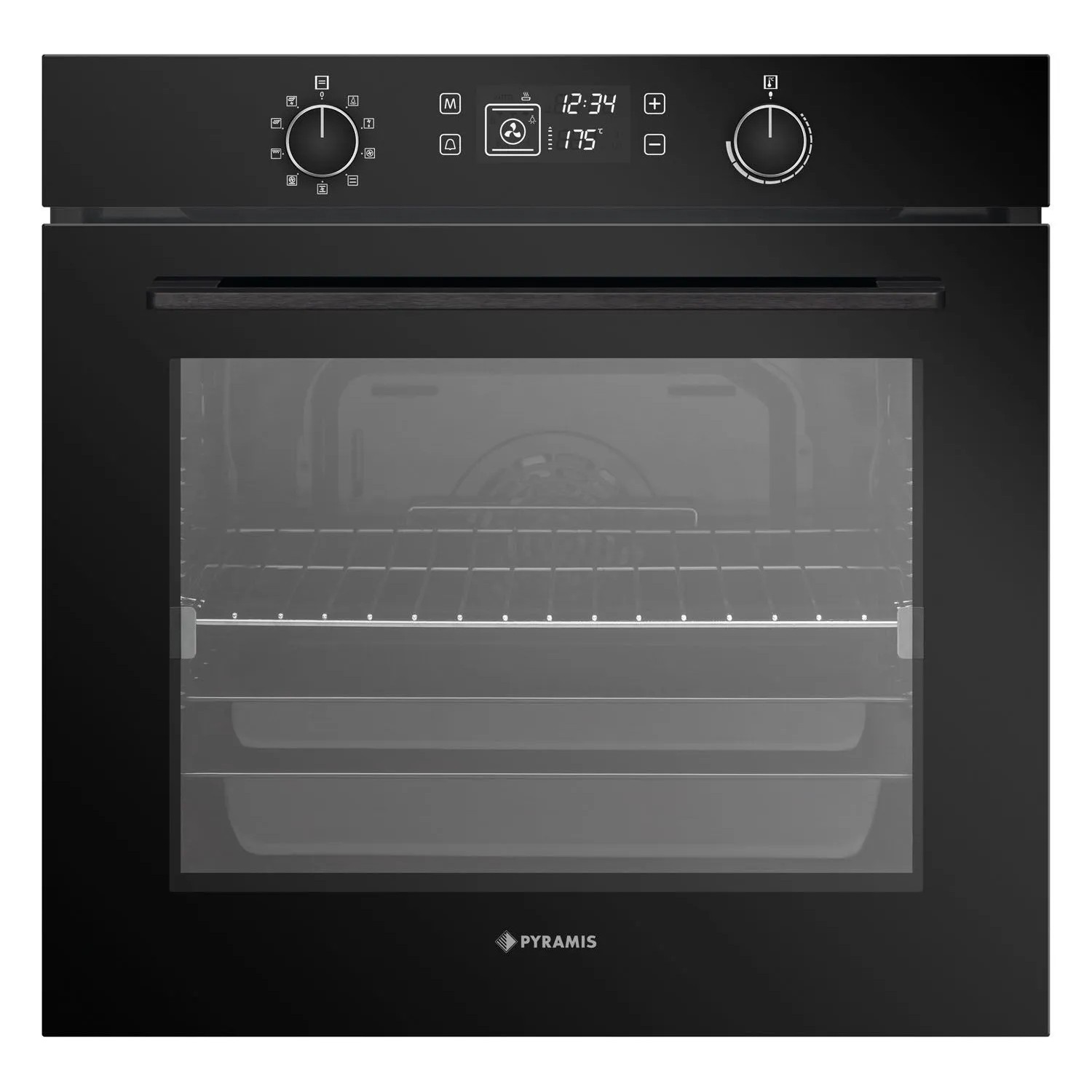 Pyramis Piekarnik do zabudowy PO78082009SBL czarny 60 cm