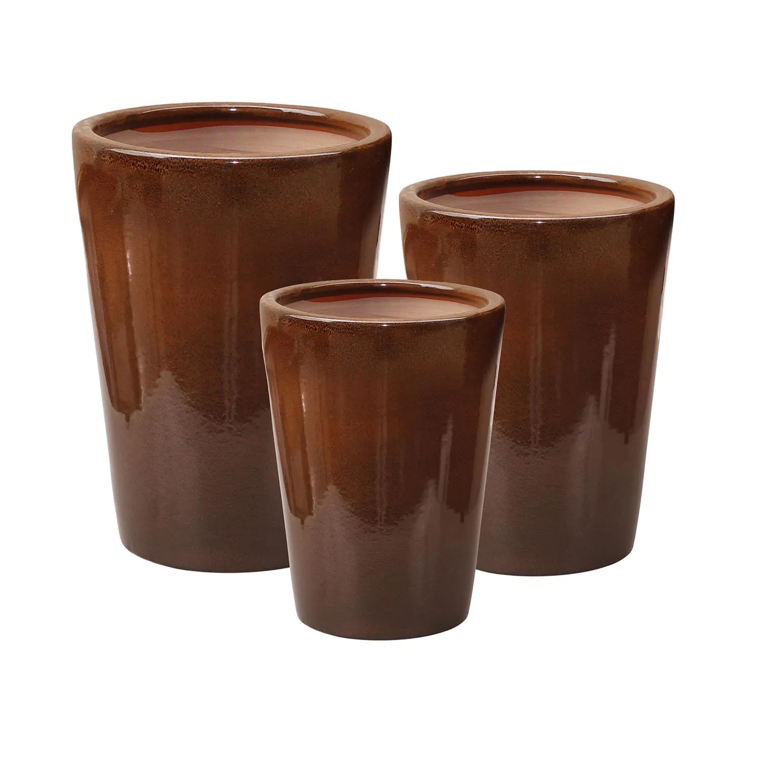 Donice Aria brązowe komplet 3 szt.