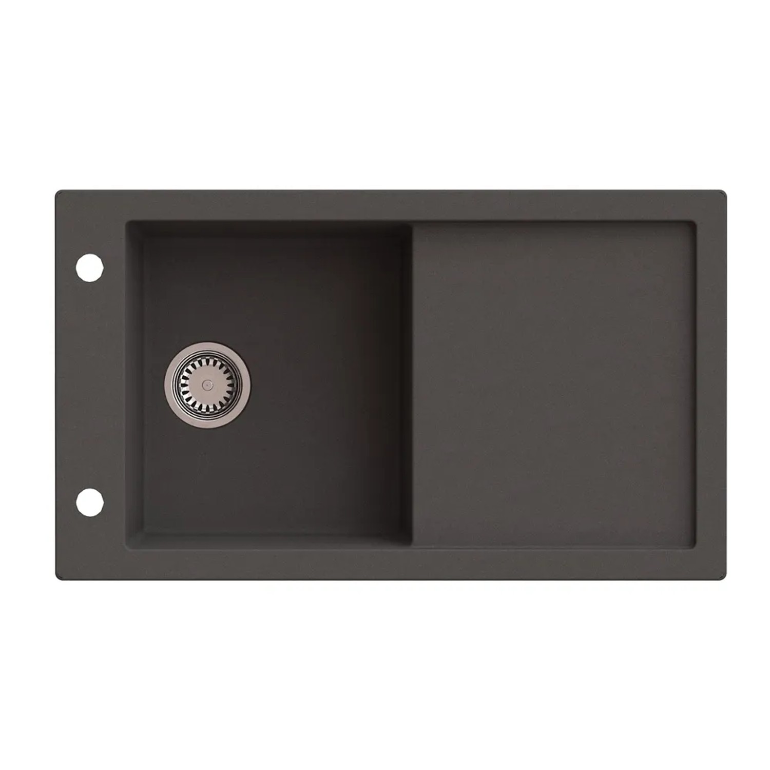 Zlewozmywak Tramontana 1-kom. moonlight grey 86x50 cm