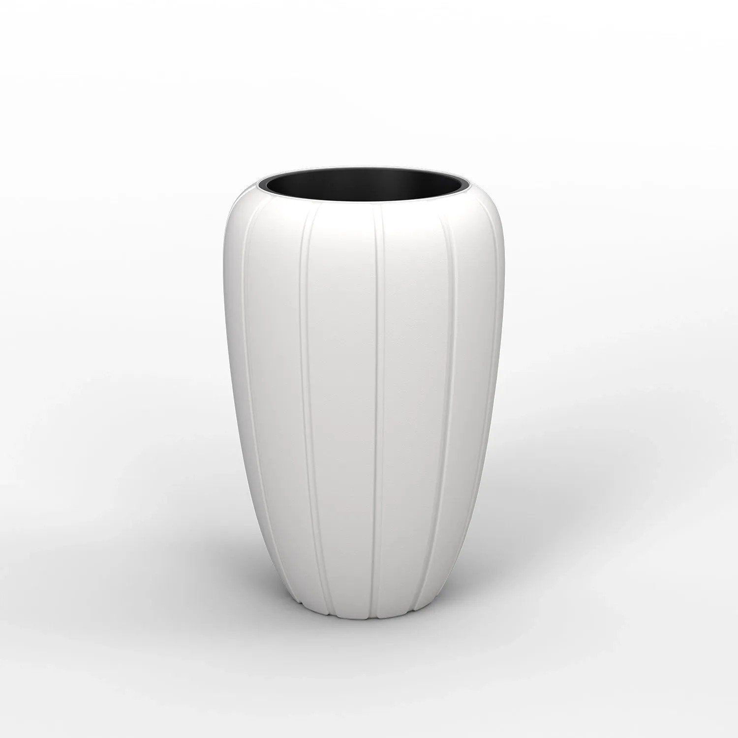 Donica Gaja średnia biała - śr. 40 cm