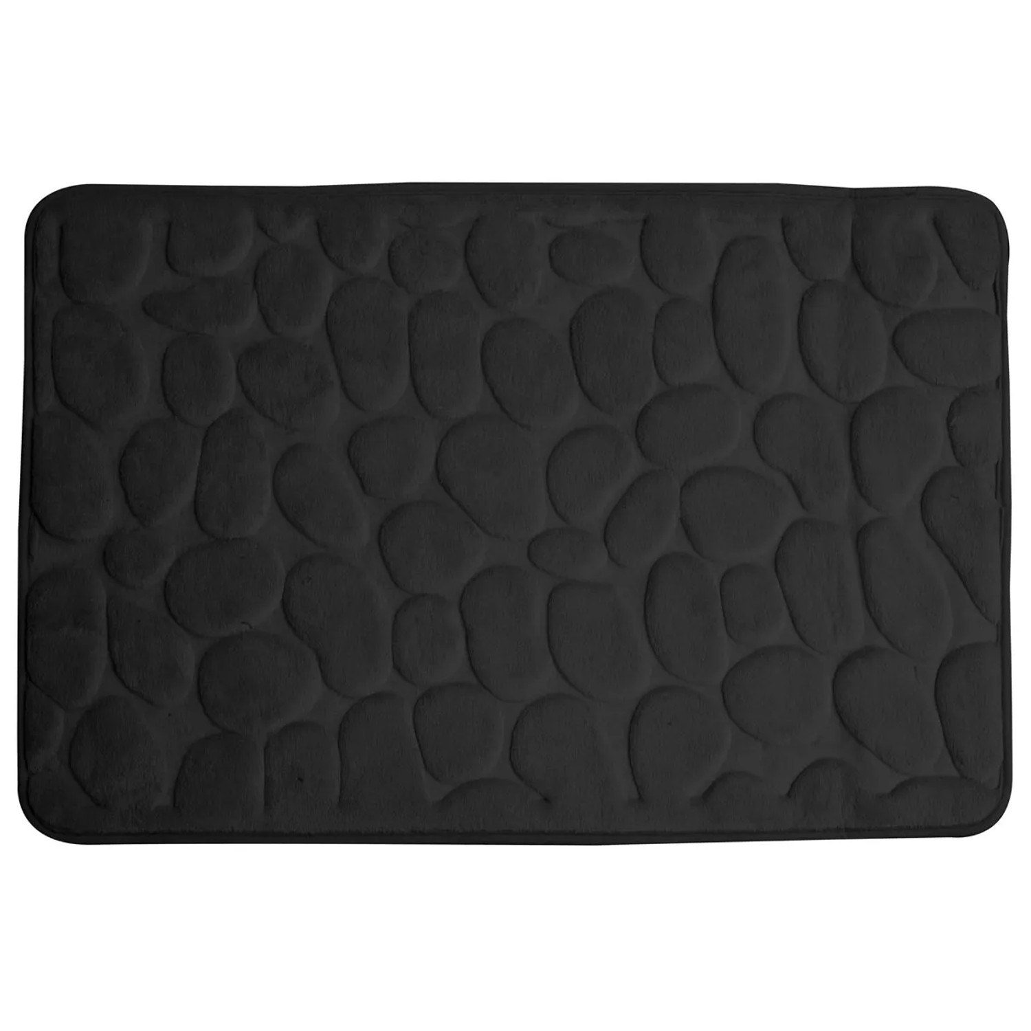 Dywanik łazienkowy Stone 50 x 80 cm czarny