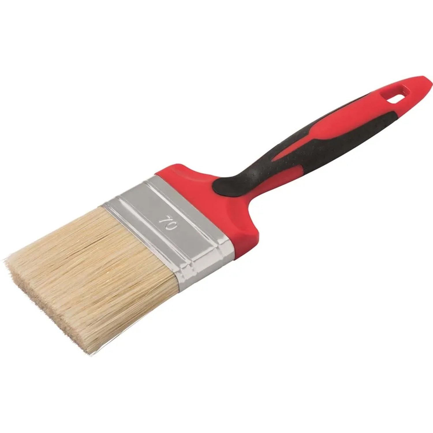 LUX-TOOLS Pędzel płaski do farb rozpuszczalnikowych 2K 70 mm