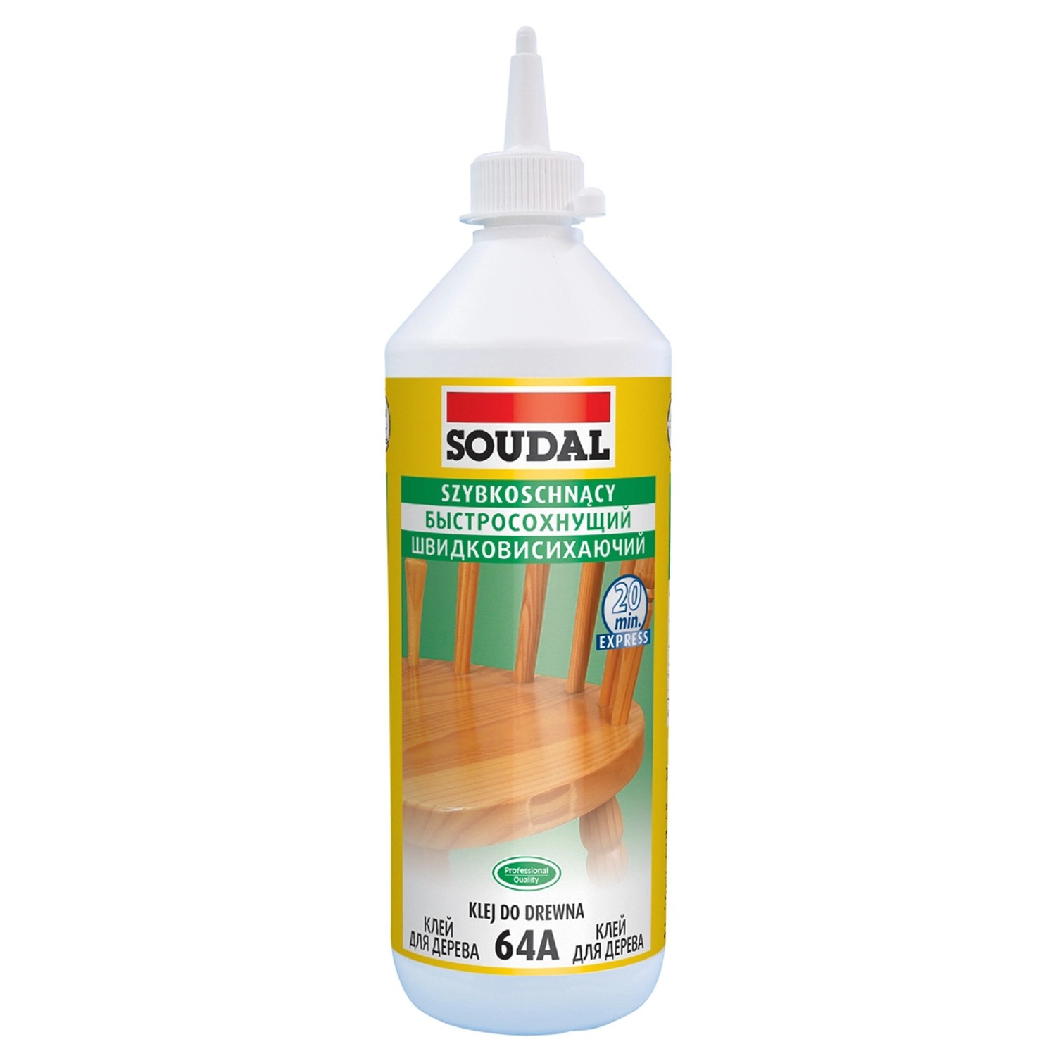 Soudal Klej do drewna 64A szybkoschnący 250 ml