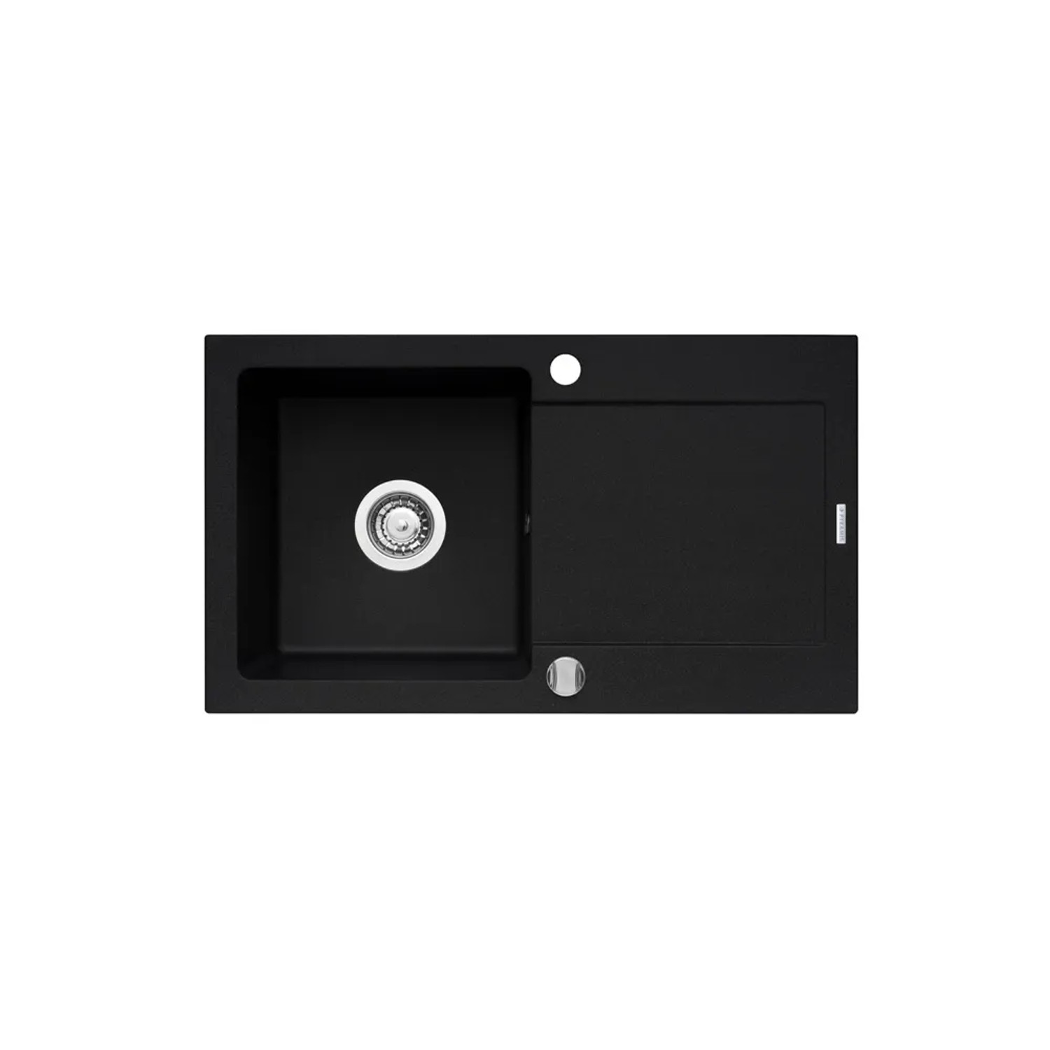 Pyramis Zlewozmywak Poros L 1-kom. karbon 76x44 cm