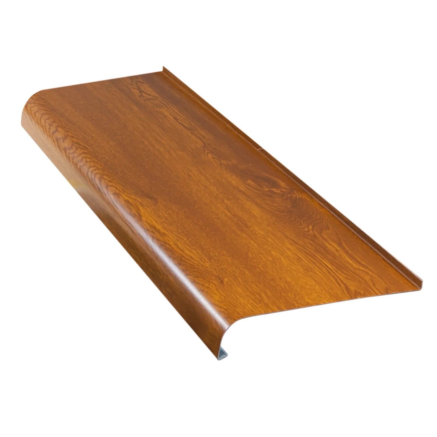 Parapet zewnętrzny stalowy złoty dąb, 150 cm x 25 cm x 4,4 cm