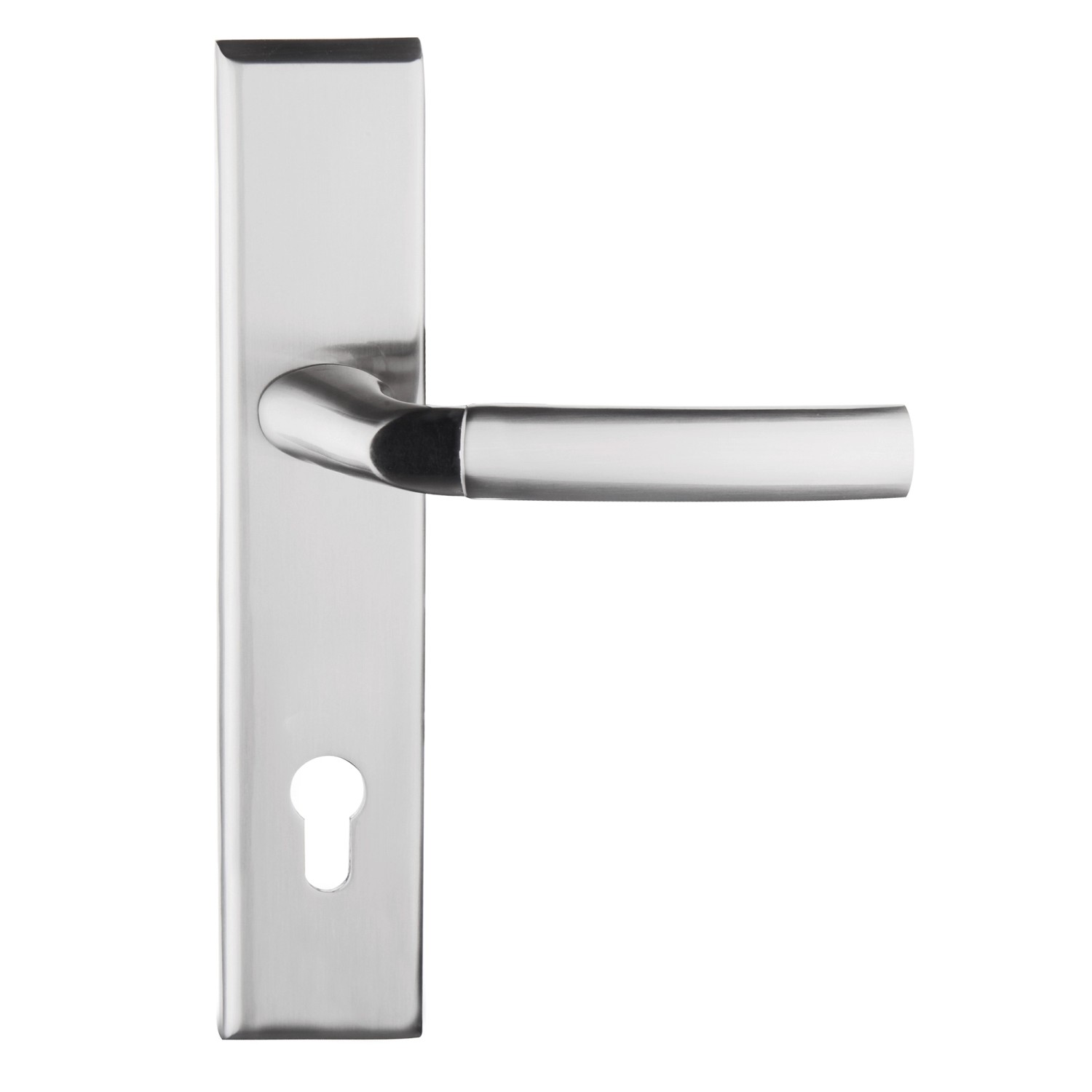 Klamka z szyldem Zeus prawa nikiel szczotkowany