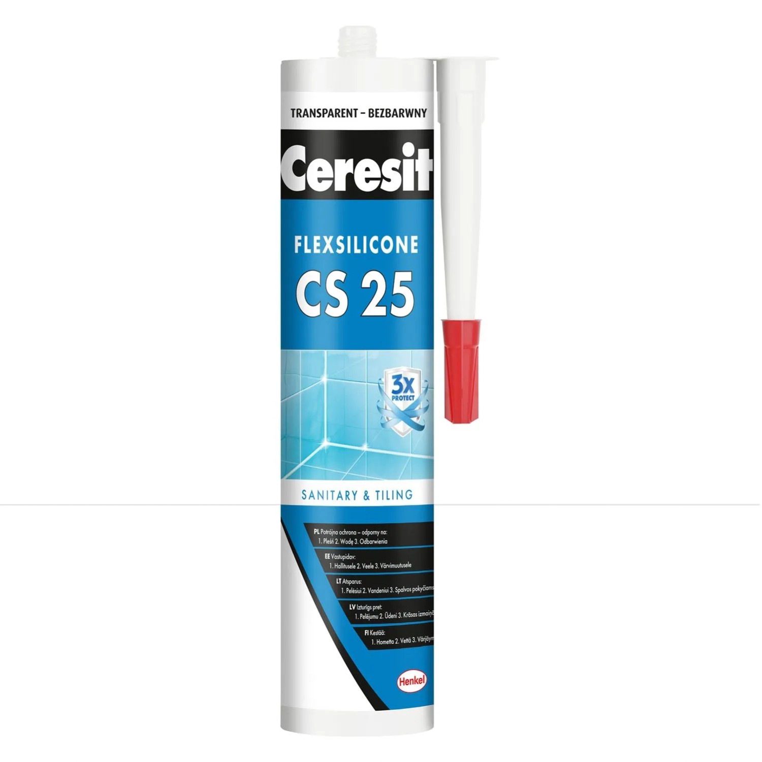 Ceresit Silikon sanitarny CS 25 bezbarwny 280 ml