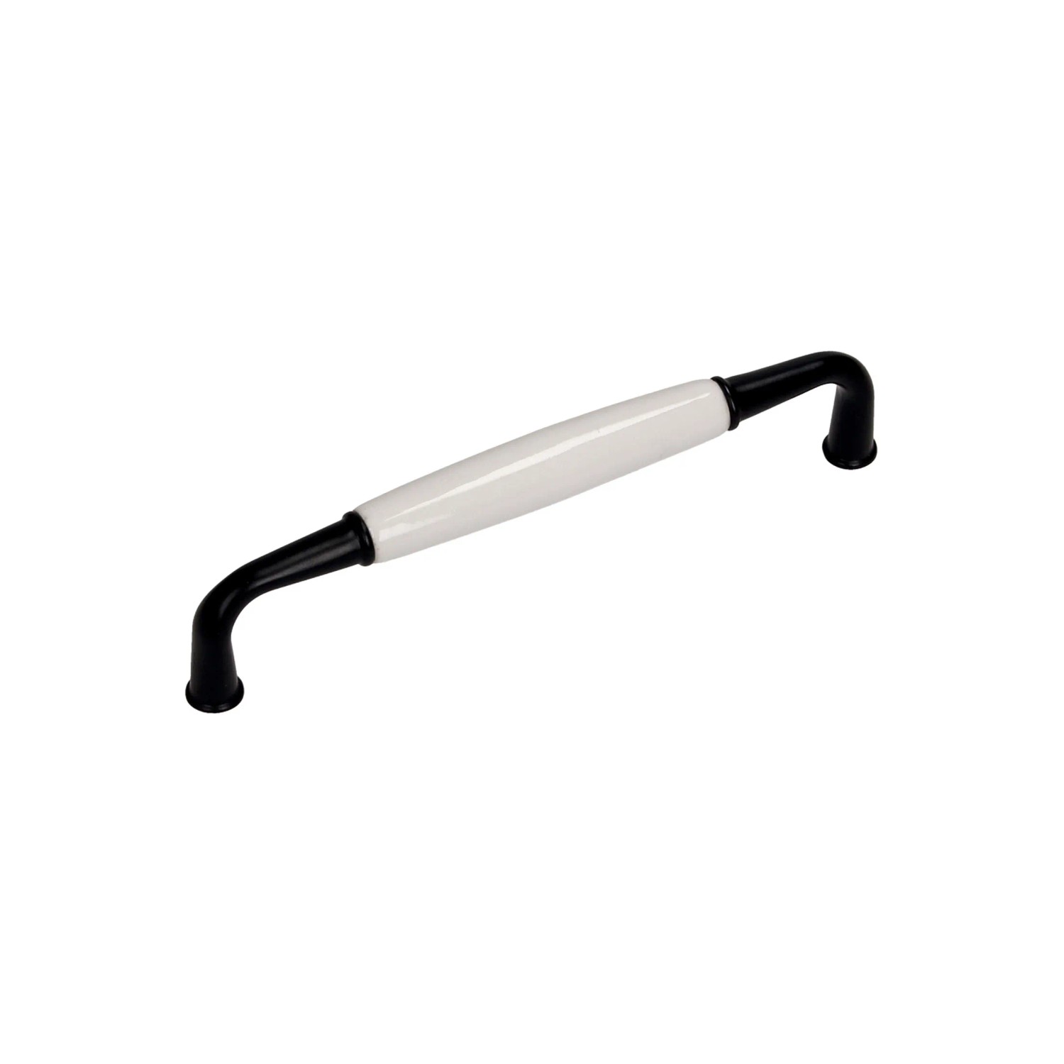 Gamet Uchwyt meblowy UP16 czarny mat/biały rozstaw 128 mm