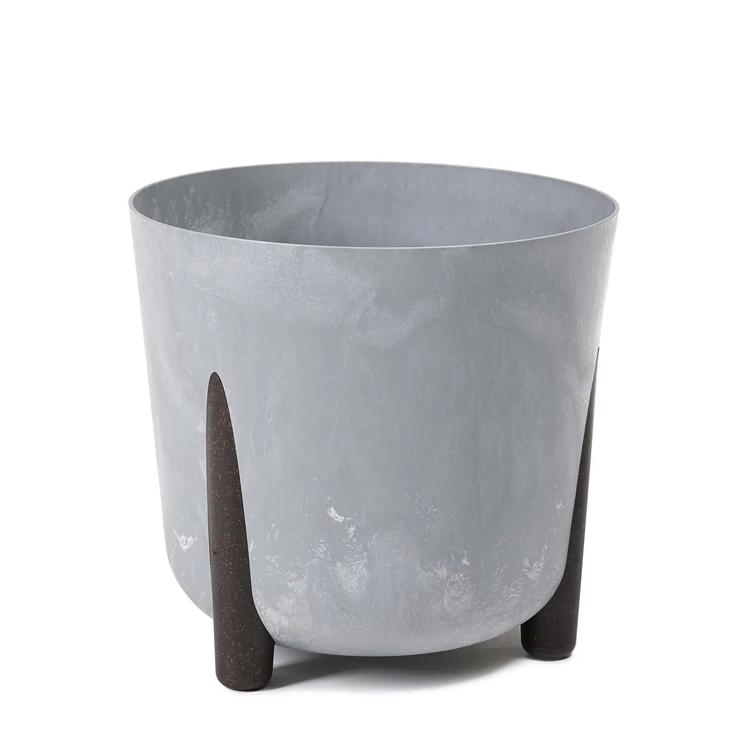 Doniczka Frida szara beton recycled - 21 cm
