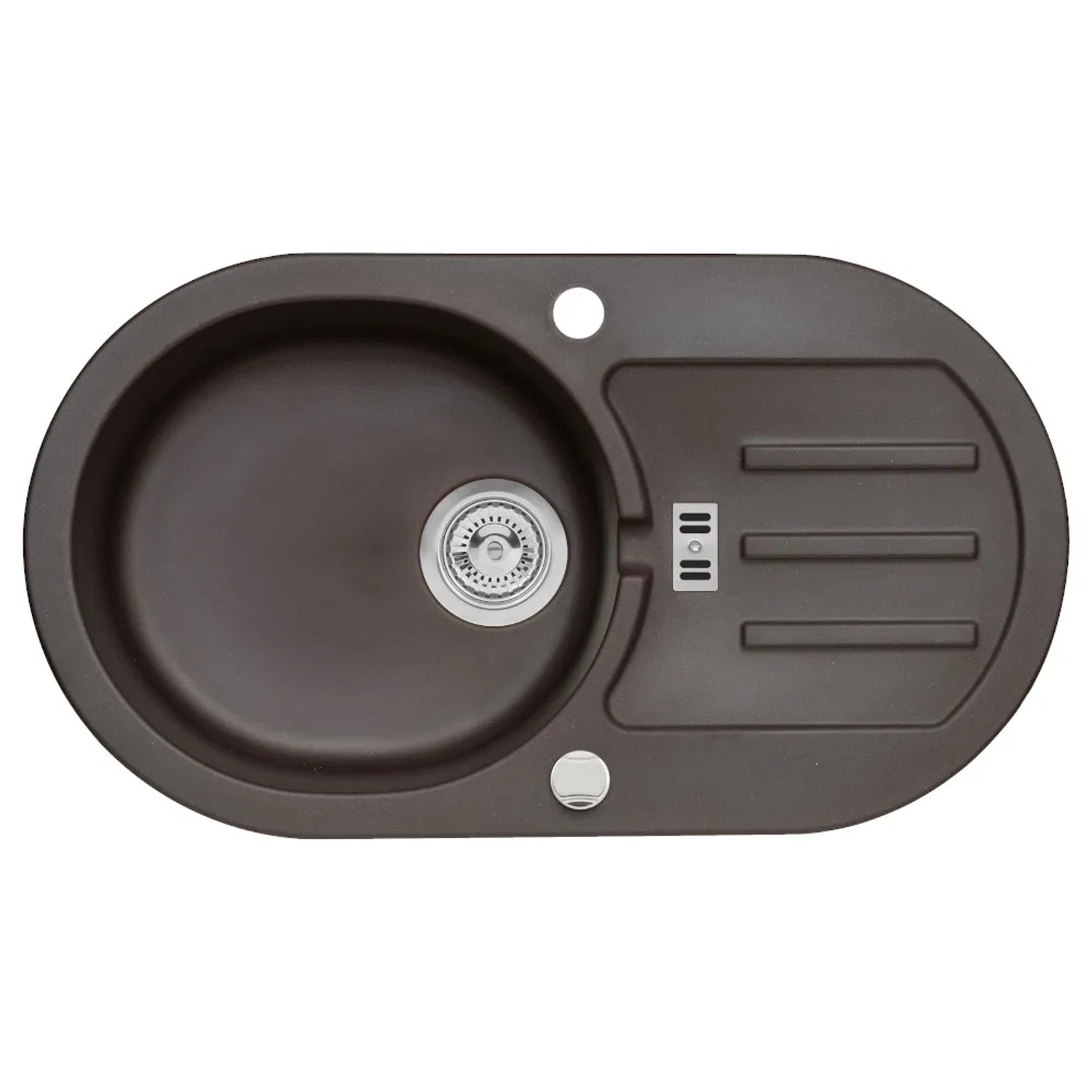 Zlewozmywak Malibu 3 1-kom. dark chocolate 77x43 cm