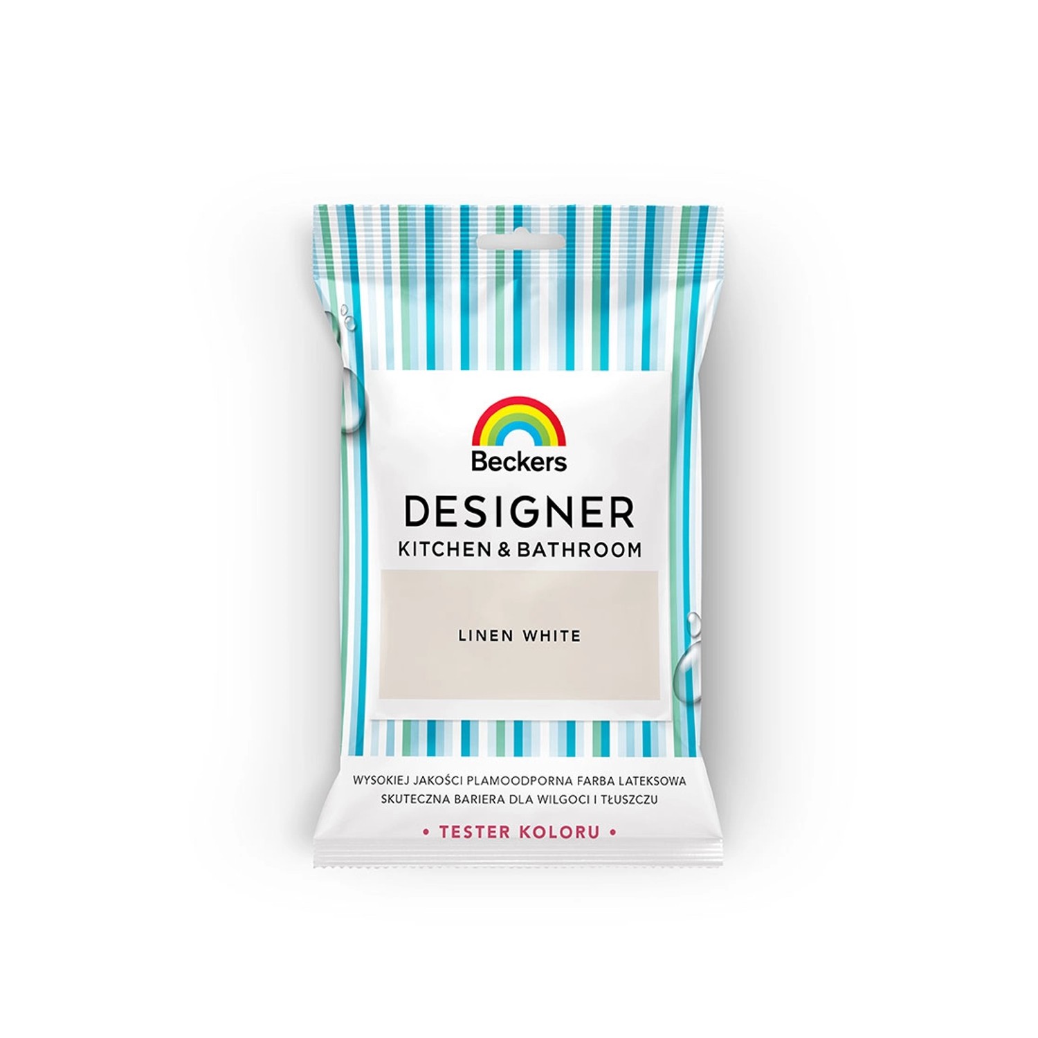 Tester farby Beckers Designer Kitchen&Bathroom Linen White 0,05 l