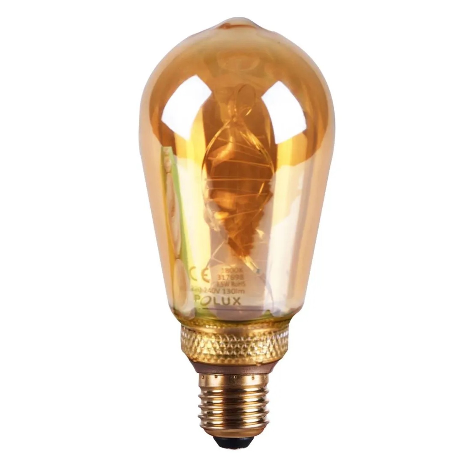 Żarówka LED DECO Vintage ST64 Amber 3,5W 130lm E27 1800K