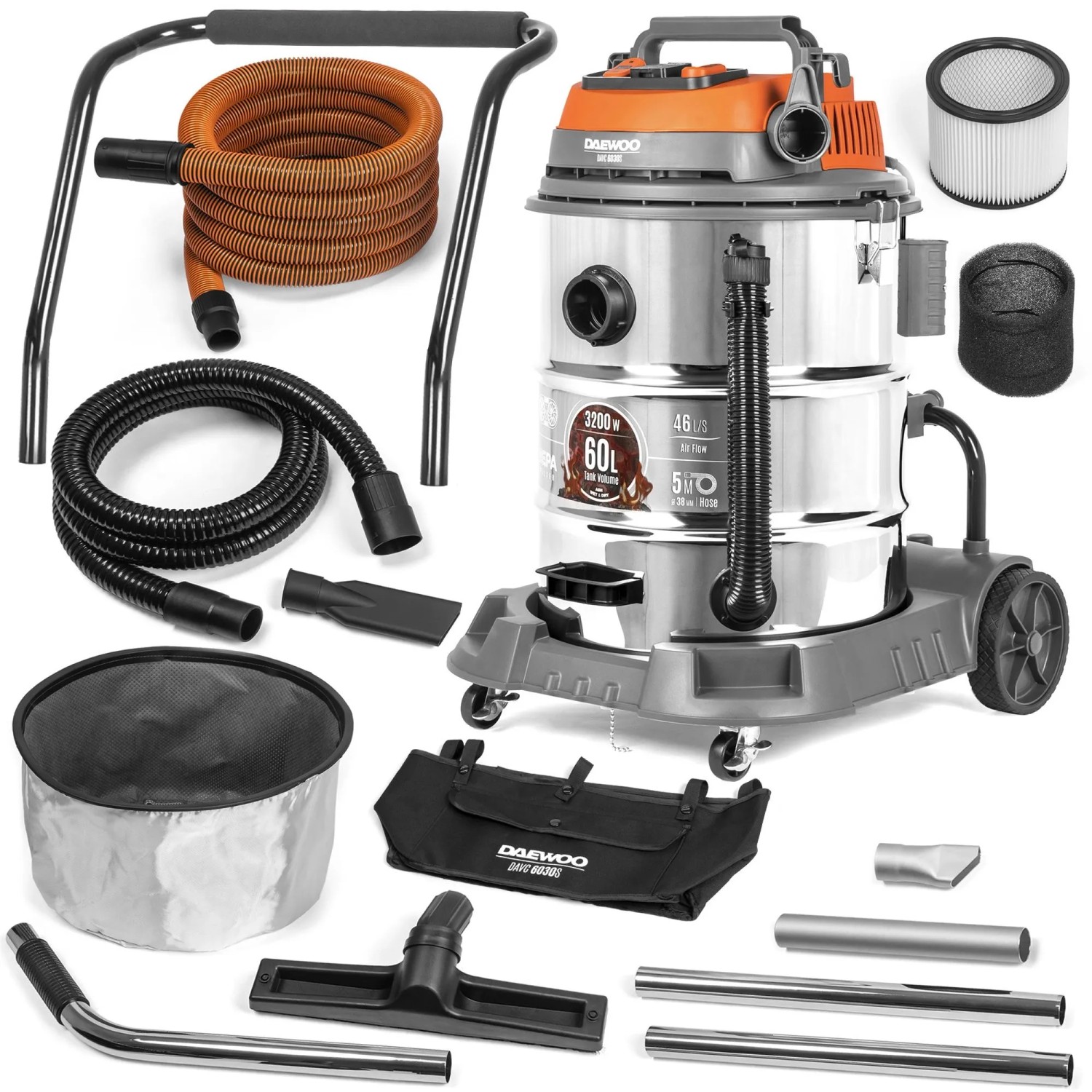 DAEWOO Odkurzacz uniwersalny DAVC 6030S 3200W