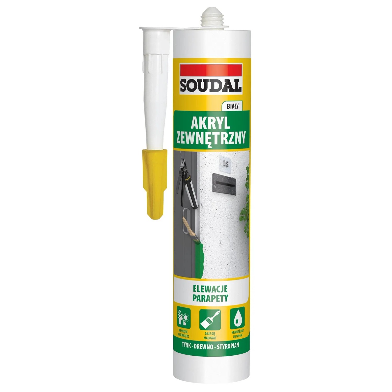 Soudal Akryl zewnętrzny 280 ml biały