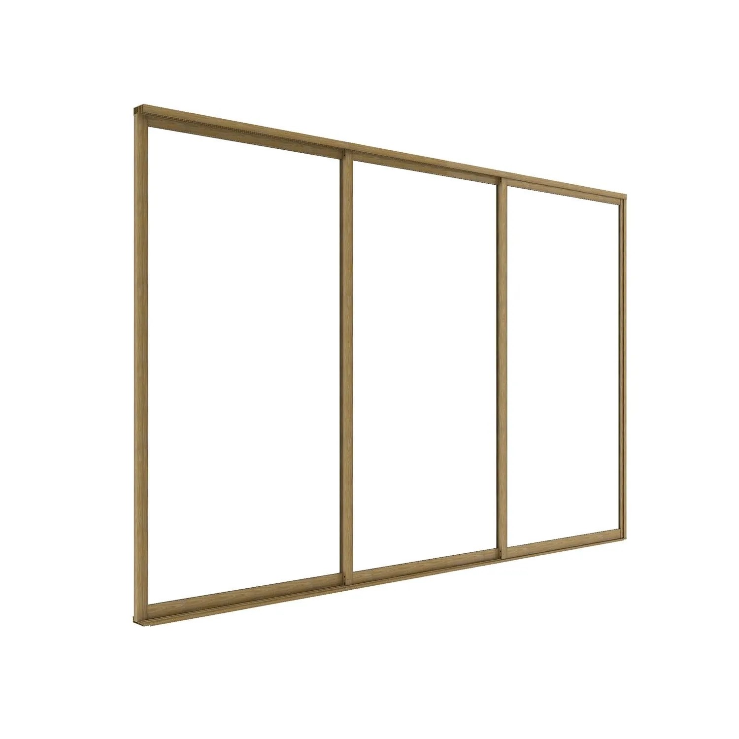 Drzwi przesuwne LUXE w kolorze drewna - 2,7 x 2,38 m