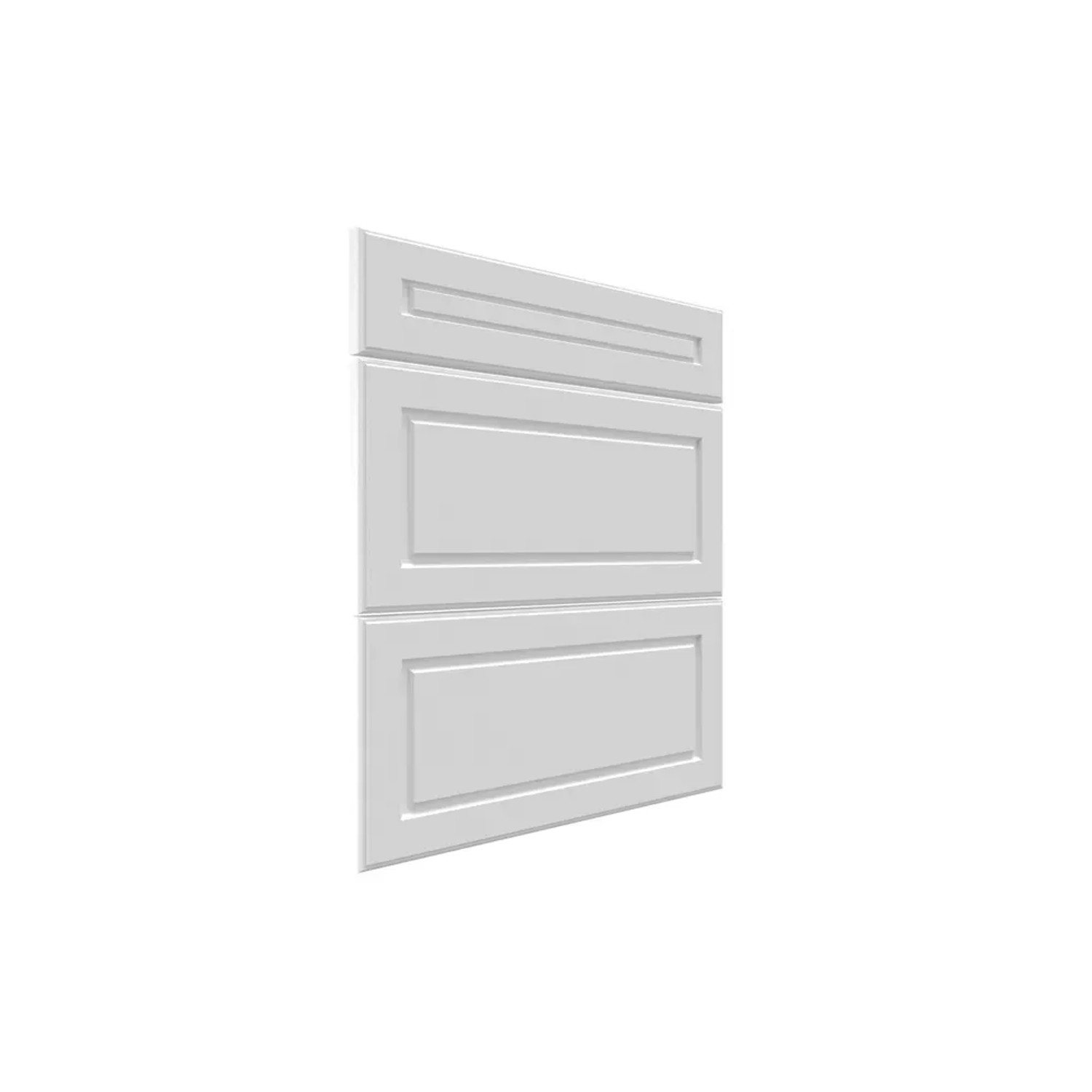 Trzy fronty do szafki z szufladami Modena 60 cm biały mat