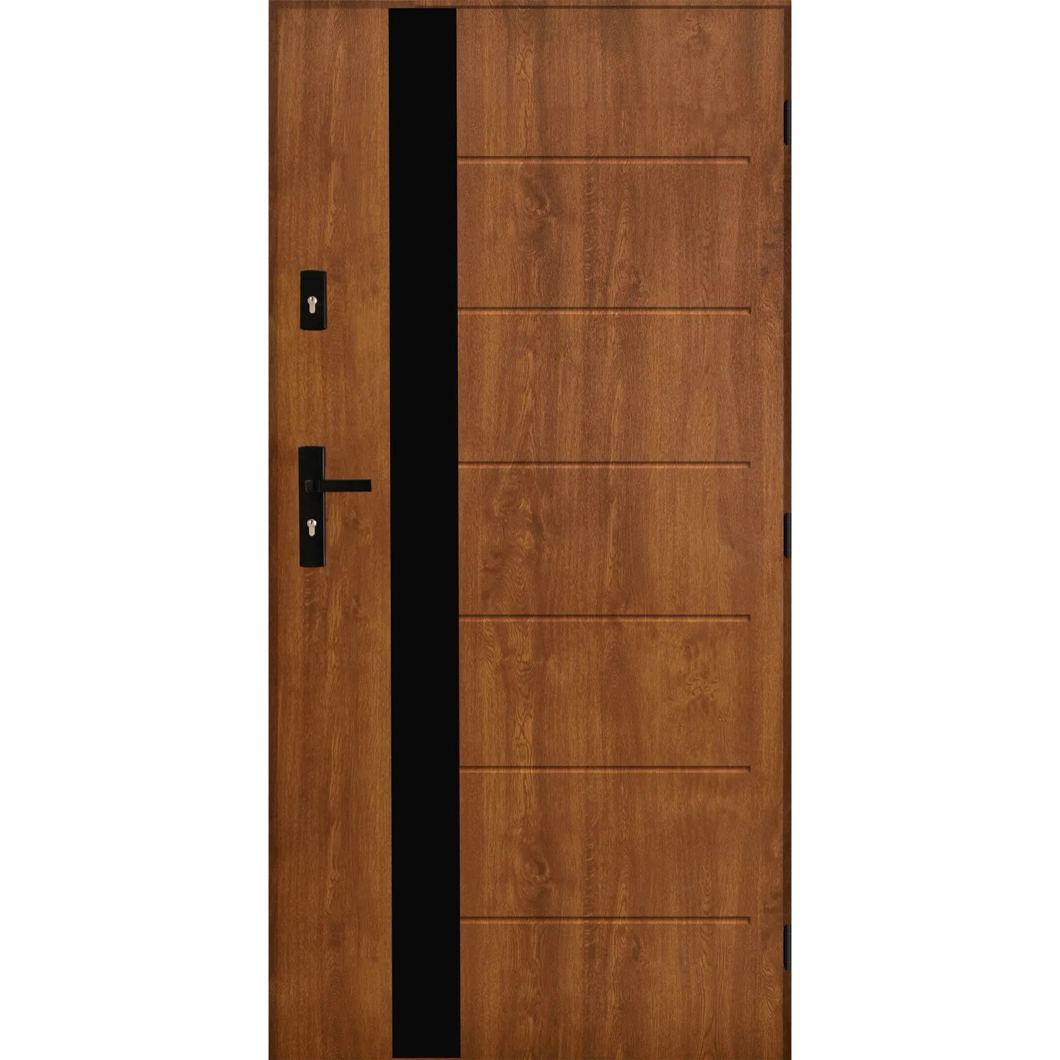 Pantor Drzwi zewnętrzne stalowe Alicante złoty dąb 90P