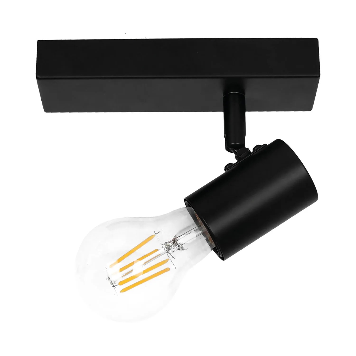 KingBerry Kinkiet DOLG 1xE27 13W IP20 czarny