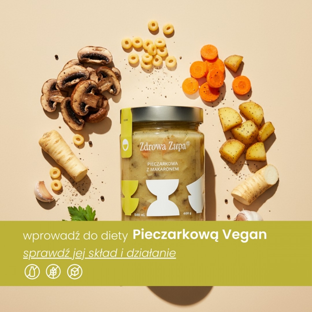 Pieczarkowa z makaronem bezglutenowym (bez glutenu, bez laktozy, czysty skład 540 ml, do lodówki)