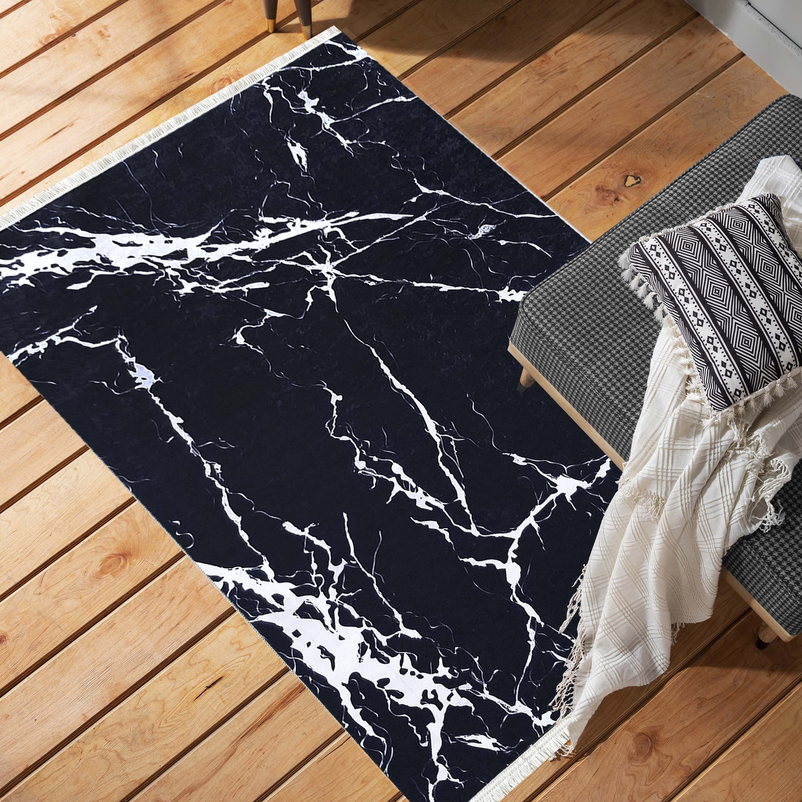 Dywan nowoczesny Opal 100- czarny