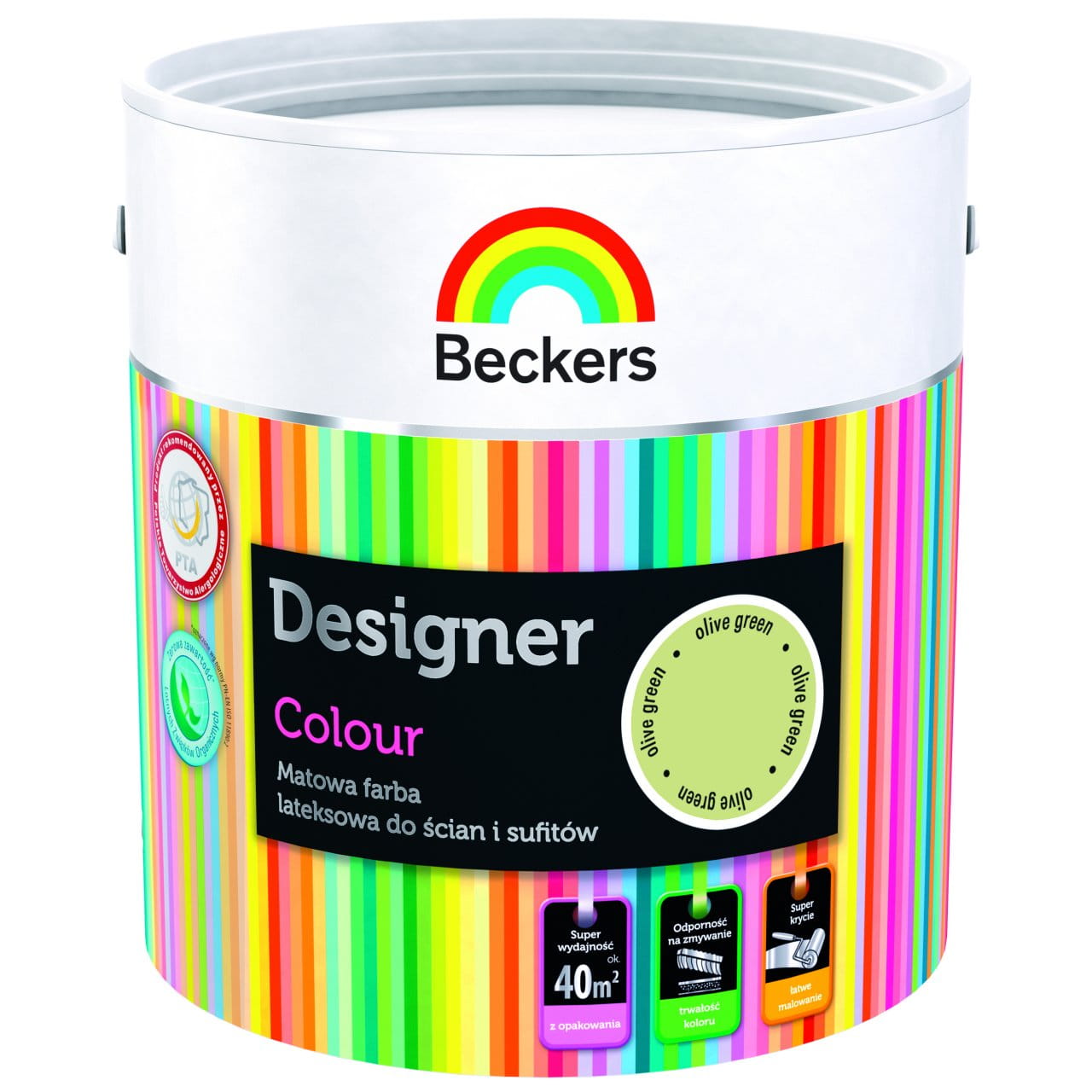 FARBA LATEKSOWA BECKERS DESIGNER OLIVE GREEN 2,5 L