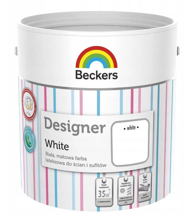 FARBA LATEKSOWA BECKERS DESIGNER WHITE 2,5 L