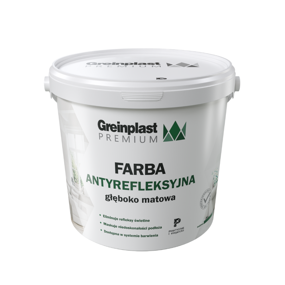 GREINPLAST FARBA FWA BIAŁA ANTYREFLEKSYJNA 10L