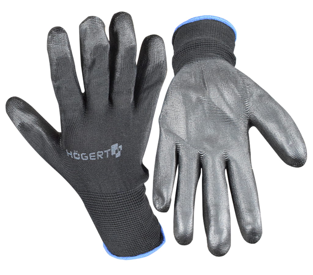 HOGERT RĘKAWICE OCHRONNE POLIURETANOWE CZARNE ROZMIAR 10