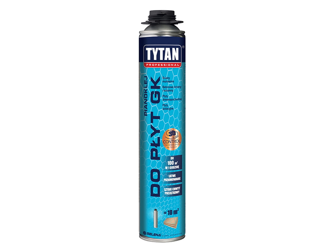 TYTAN PIANOKLEJ DO PŁYTY GK 840ML PISTOLETOWY