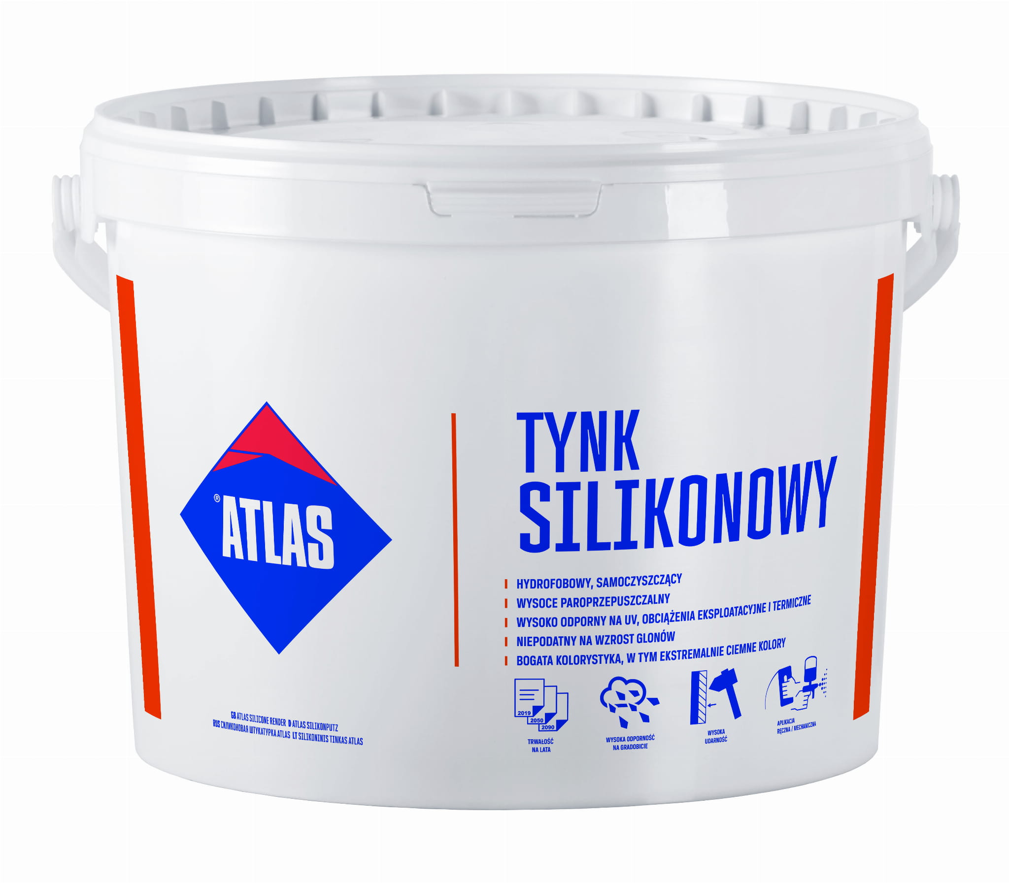 ATLAS BAZA TYNKU SILIKONOWEGO SAH N20 BIAŁA 25KG