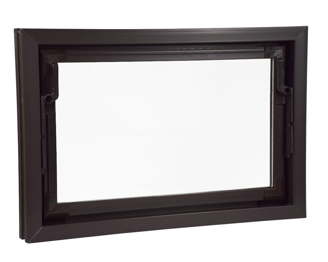 ACO OKNO GOSPODARCZE UCHYLNE KIPP 2000 60X40 BRĄZOWE - SZYBA IZOLOWANA - PVC