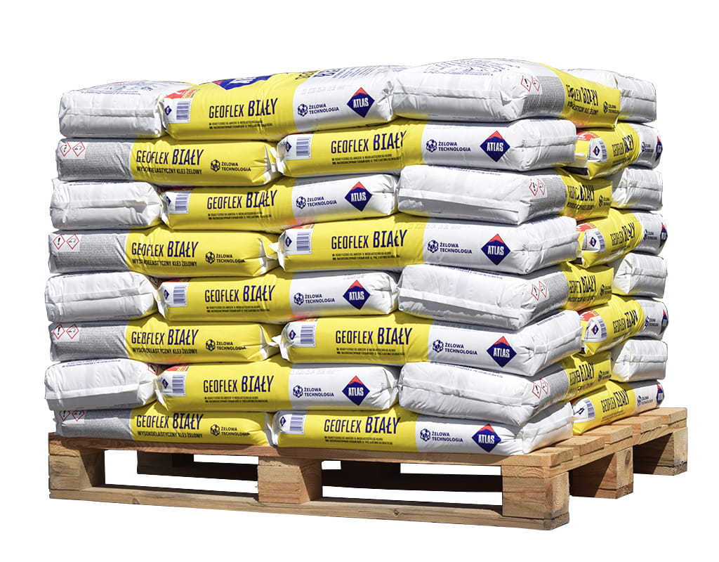 KLEJ DO PŁYTEK ATLAS GEOFLEX BIAŁY 40x25KG PALETA