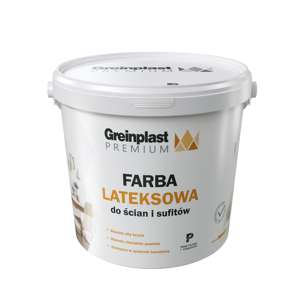 GREINPLAST FARBA LATEKSOWA PREMIUM BIAŁA 10L