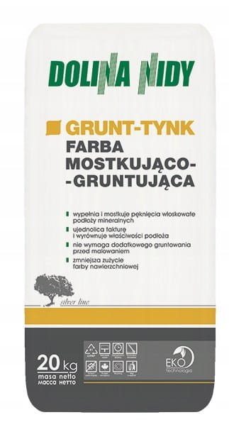 DOLINA NIDY FARBA MOSTKUJĄCA GRUNT-TYNK 20KG