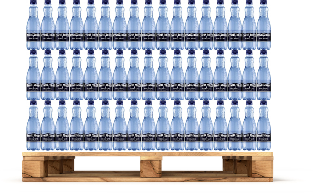 576x Woda mocno gazowana Żywiec Zdrój, 0.5l, butelka PET, KAUCJA