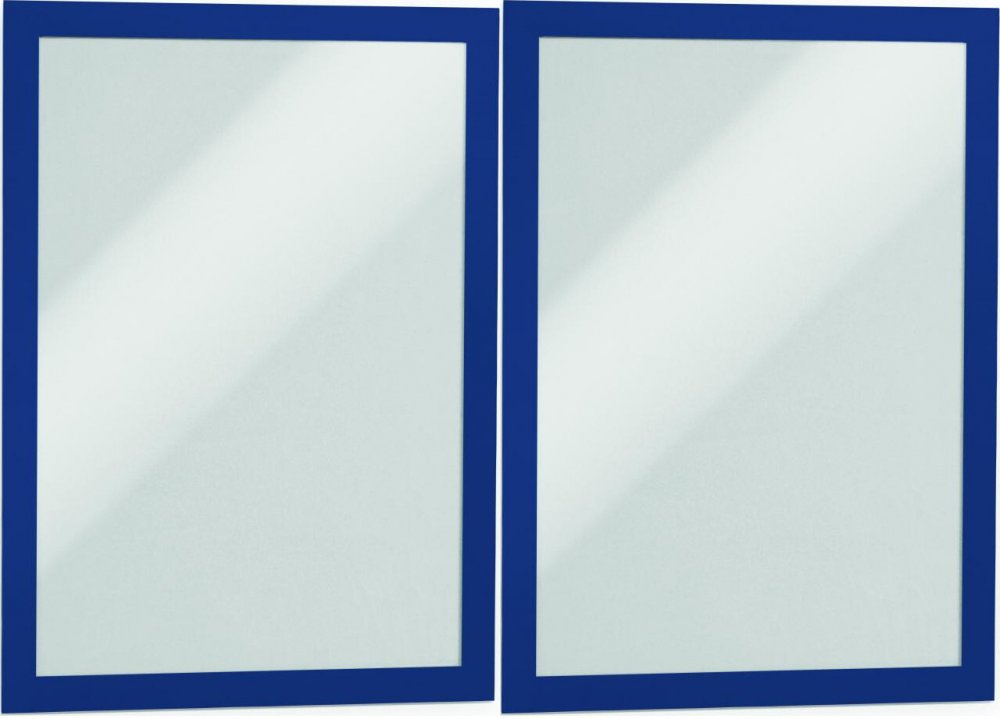 2x Ramka magnetyczna Durable Duraframe, samoprzylepna, A4, 2 sztuki, granatowy