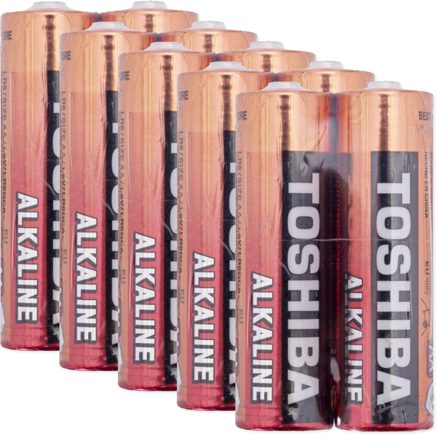 5x Bateria alkaliczna Toshiba, AA/R6, 2 sztuki