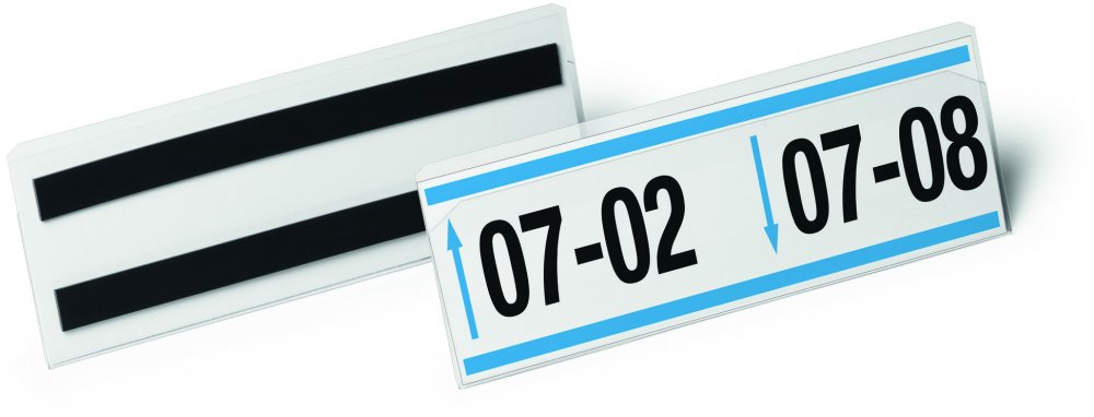 Kieszeń magnetyczna Durable Hard Cover, 1/2 A5, 10 sztuk, transparentny