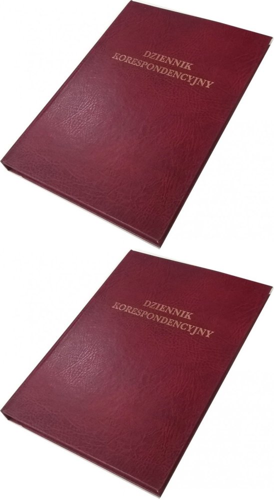 2x Dziennik korespondencyjny Barbara, A4, 300 kart, bordowy