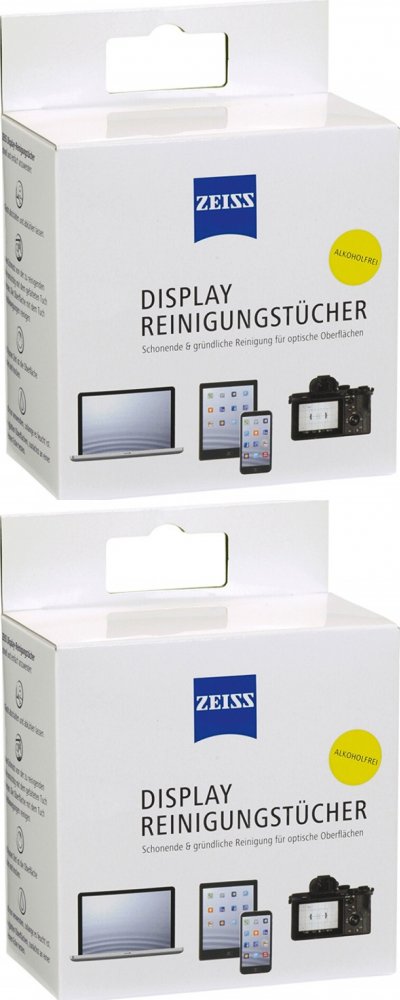 2x Chusteczki do czyszczenia ekranów, tabletów i laptopów Zeiss, 10 sztuk