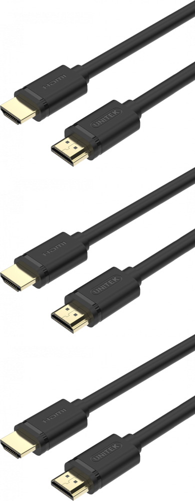 3x Kabel DisplayPort Unitek M/M, 1.5m, czarny