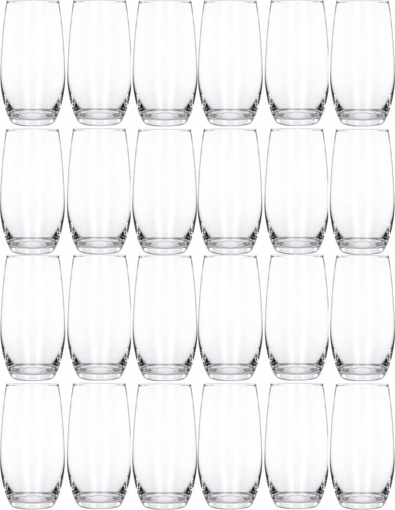 4x Szklanki wysokie Altom Design Diamond, 360ml, szkło, 6 sztuk, przezroczysty